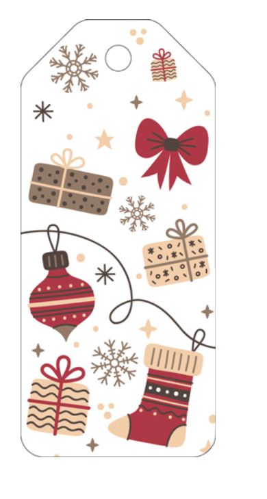 Бирка Новогодняя. Праздничные символы