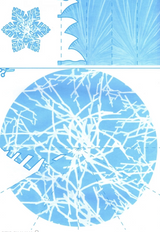 Простые снежинки. Вырезаем из бумаги (8 снежинок, 2 гирлянды)