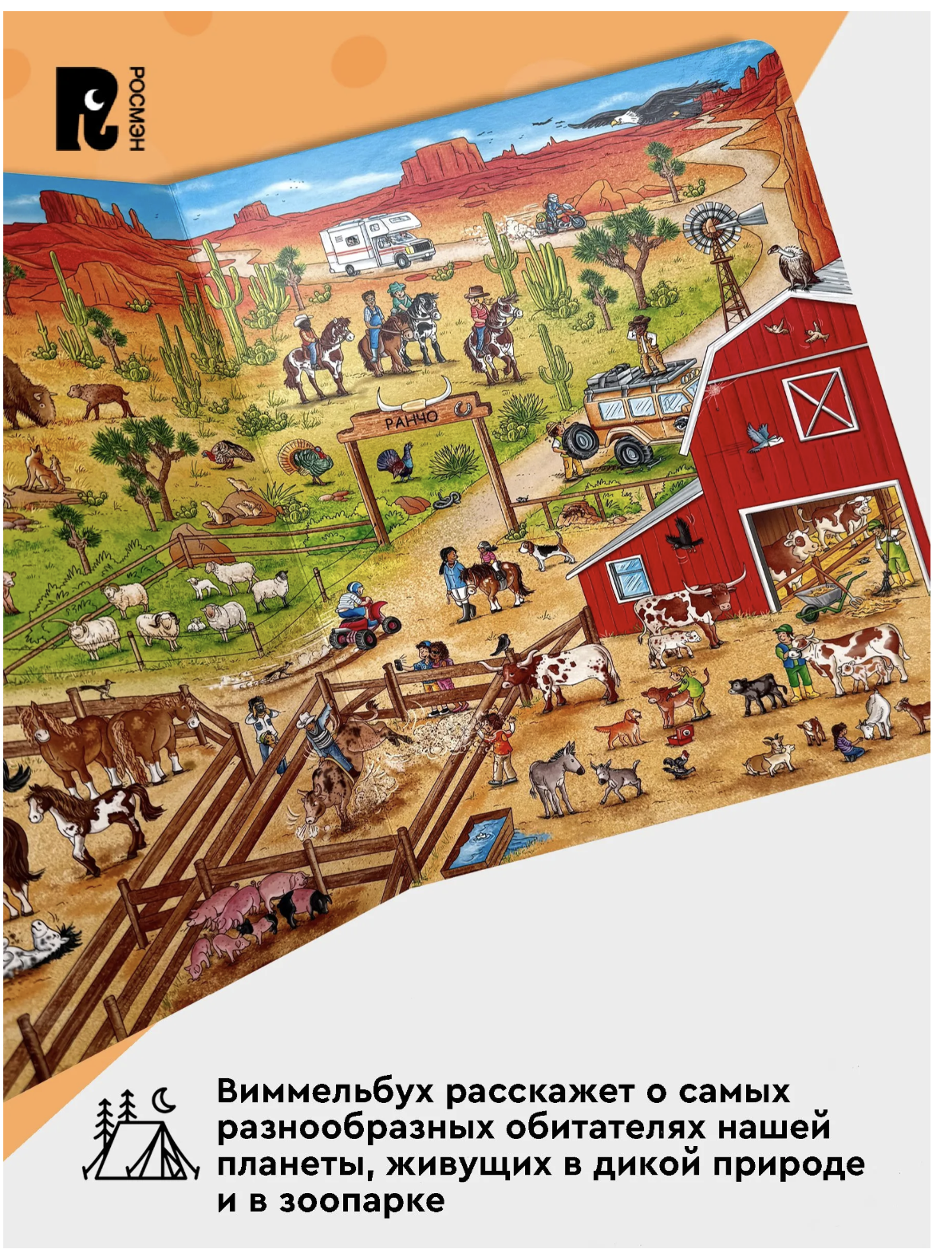 Жизнь животных. Виммельбух. Книжка-картинка для малышей. Лор Штефан