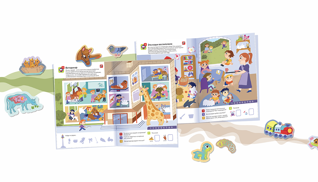 100 многоразовых наклеек! Все работы хороши!