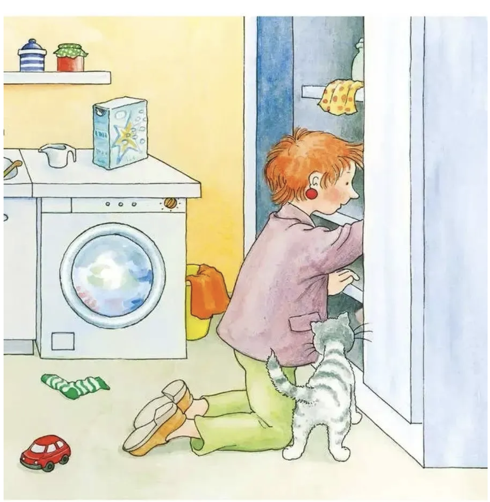 Якобу соска больше не нужна. Якоб - лучший друг Конни. Картонная книга. Неле Бансер