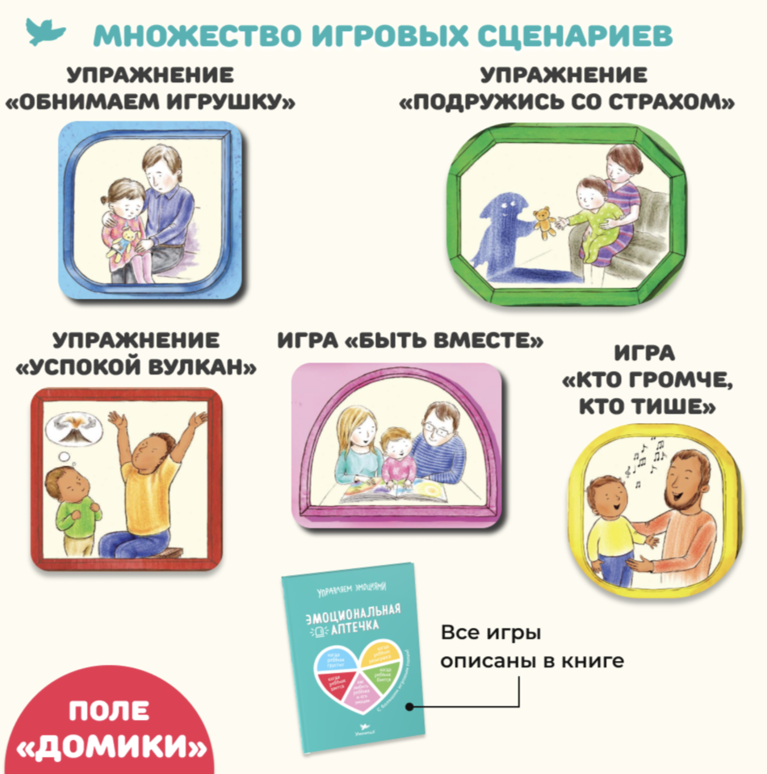 Управляем эмоциями. Эмоциональная аптечка с большим игровым полем