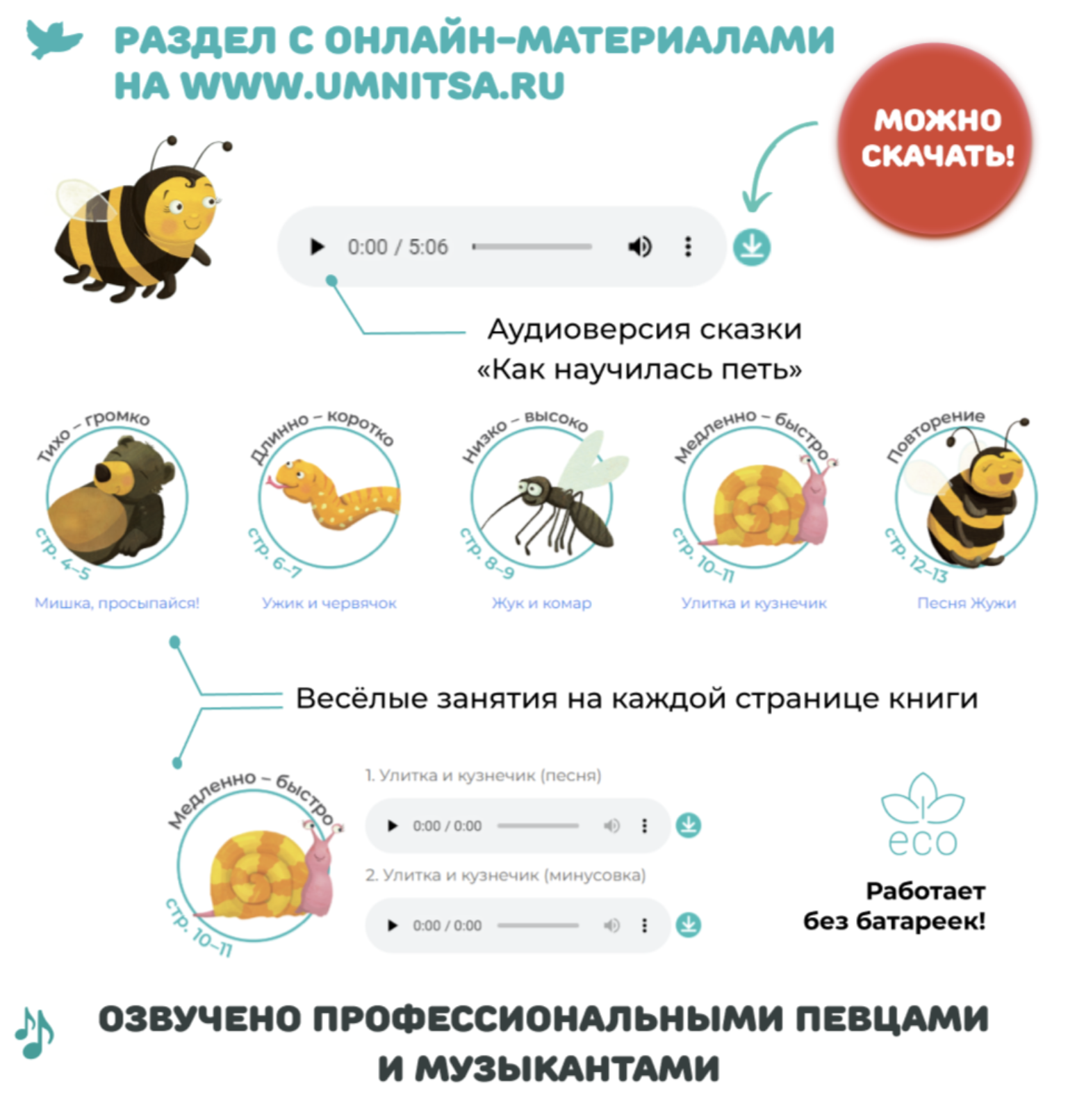 Музыка для малышей. Как Жужа научилась петь. Елена Никифорова