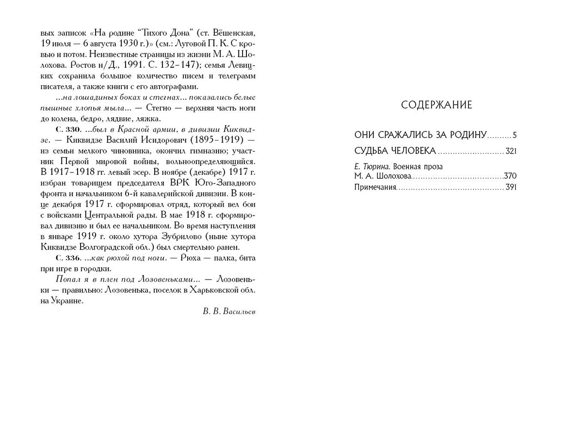 Они сражались за Родину. Судьба человека. Малая классика. Шолохов Михаил