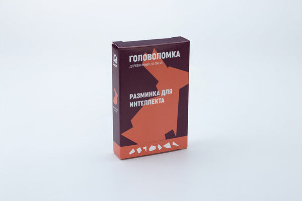 Головоломка "Заяц". Деревянный пазл