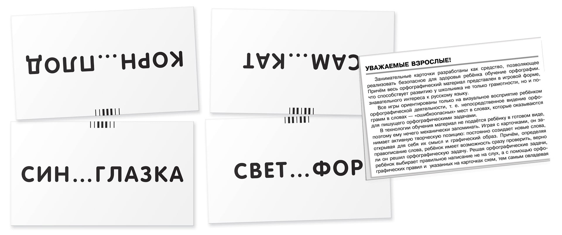 Русский язык. Пароход. Правописание окончаний прилагательных. Набор карточек. Штец А.А.