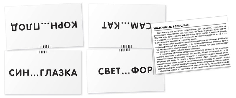 Русский язык. Пароход. Правописание окончаний прилагательных. Набор карточек. Штец А.А.