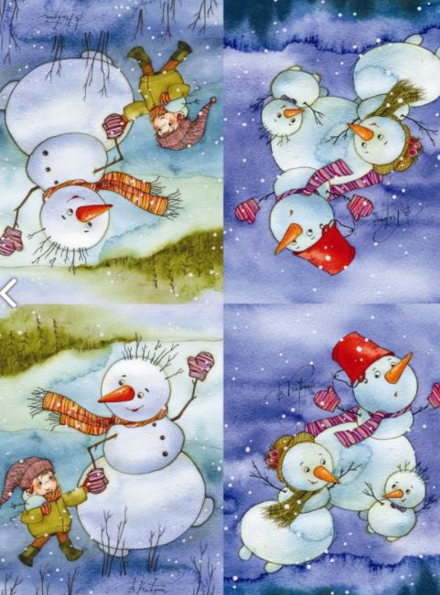 Комплект флажков на ёлку (художник Кирдий)