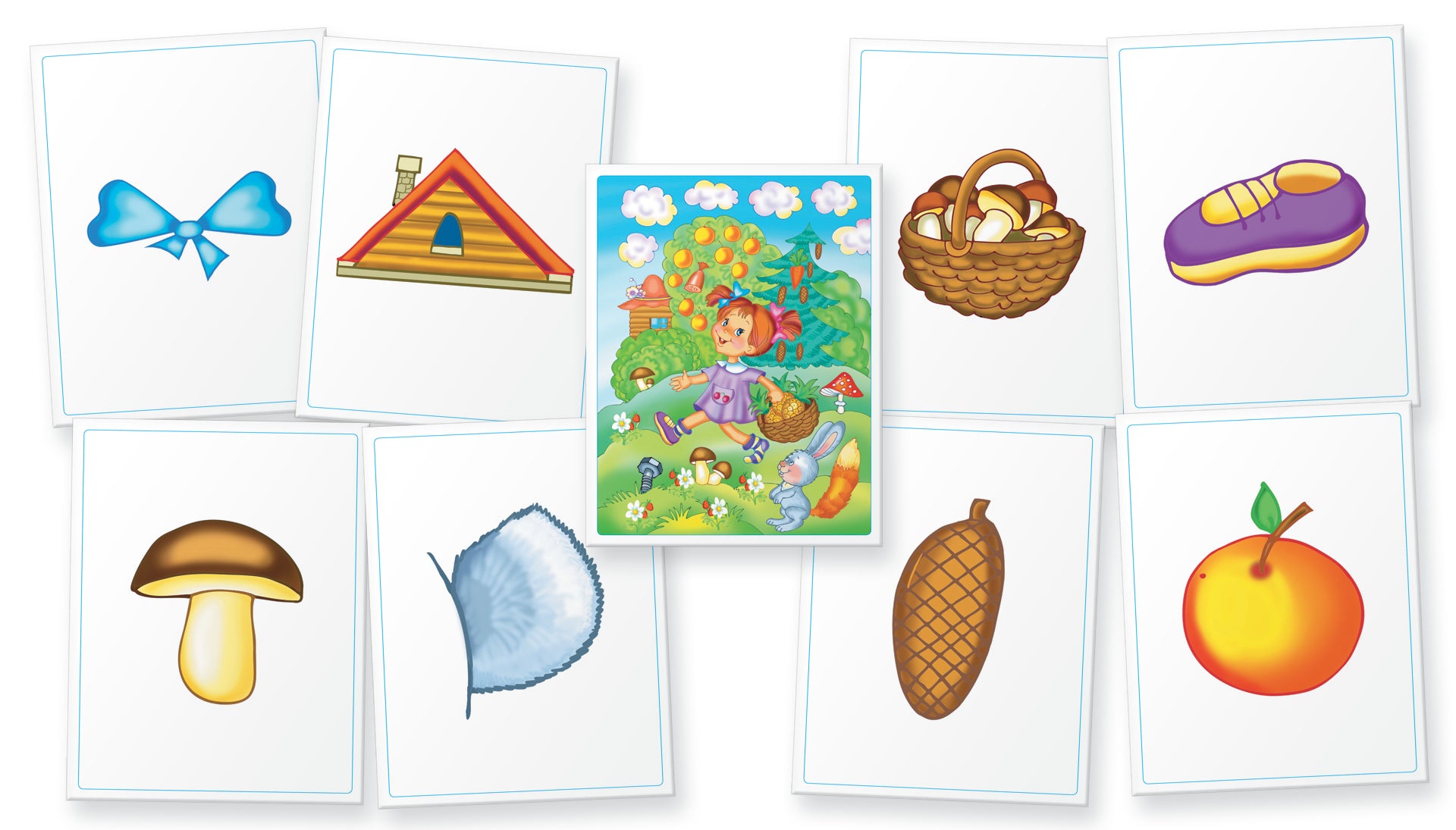 Набор занимательных карточек для дошколят. Гусёнок. 5+