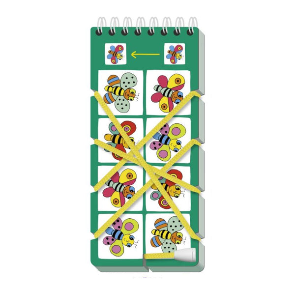 Игры со шнурком. Учимся различать цвета и формы