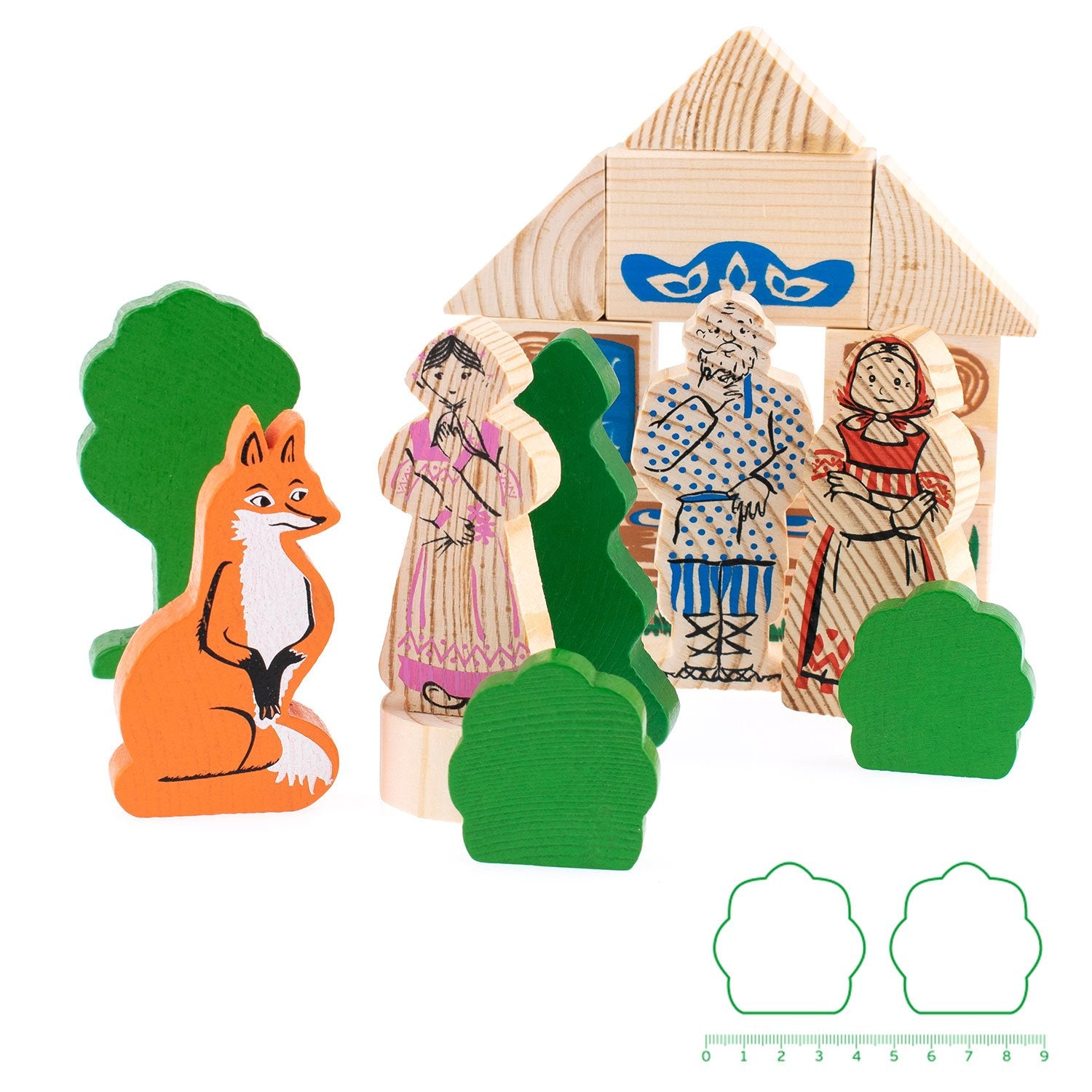 Конструктор "Аленушкины сказки - Маша и Медведь, Смоляной бычок, Алёнушка и бычок"