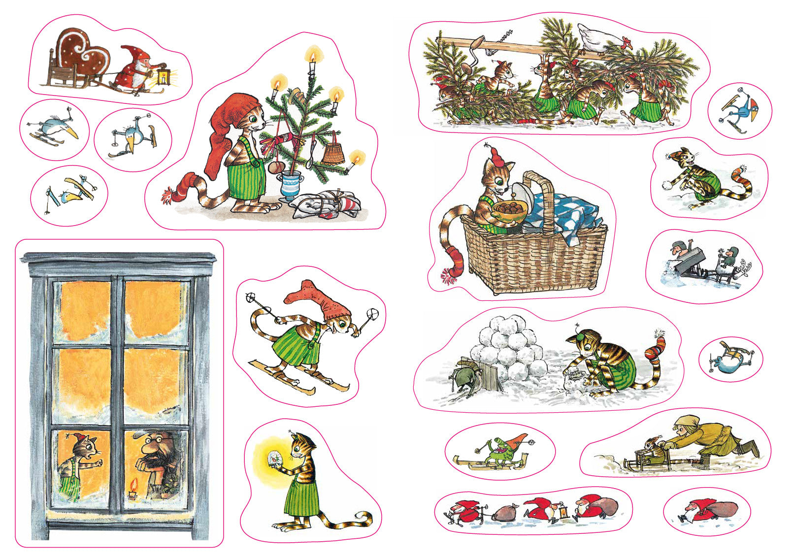 Петсон и Финдус Рождественские головоломки. Свен Нурдквист