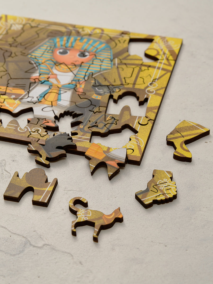 Египетский Фараон. 35 деталей. Деревянный пазл