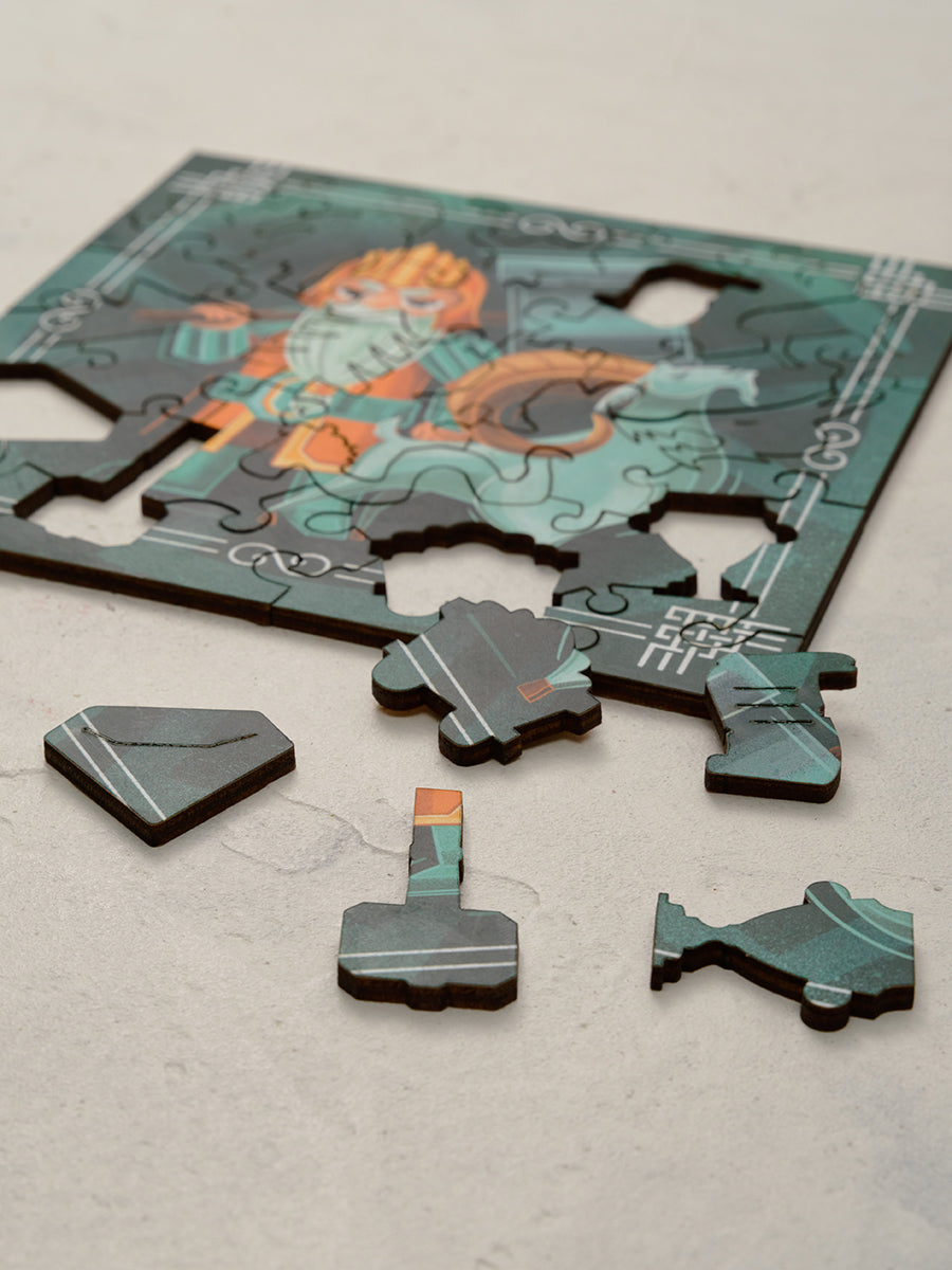 Горный Король. 37 детали. Деревянный пазл