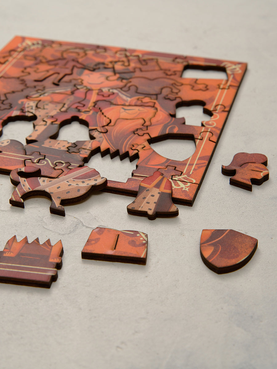 Европейский Принц. 37 деталей. Деревянный пазл