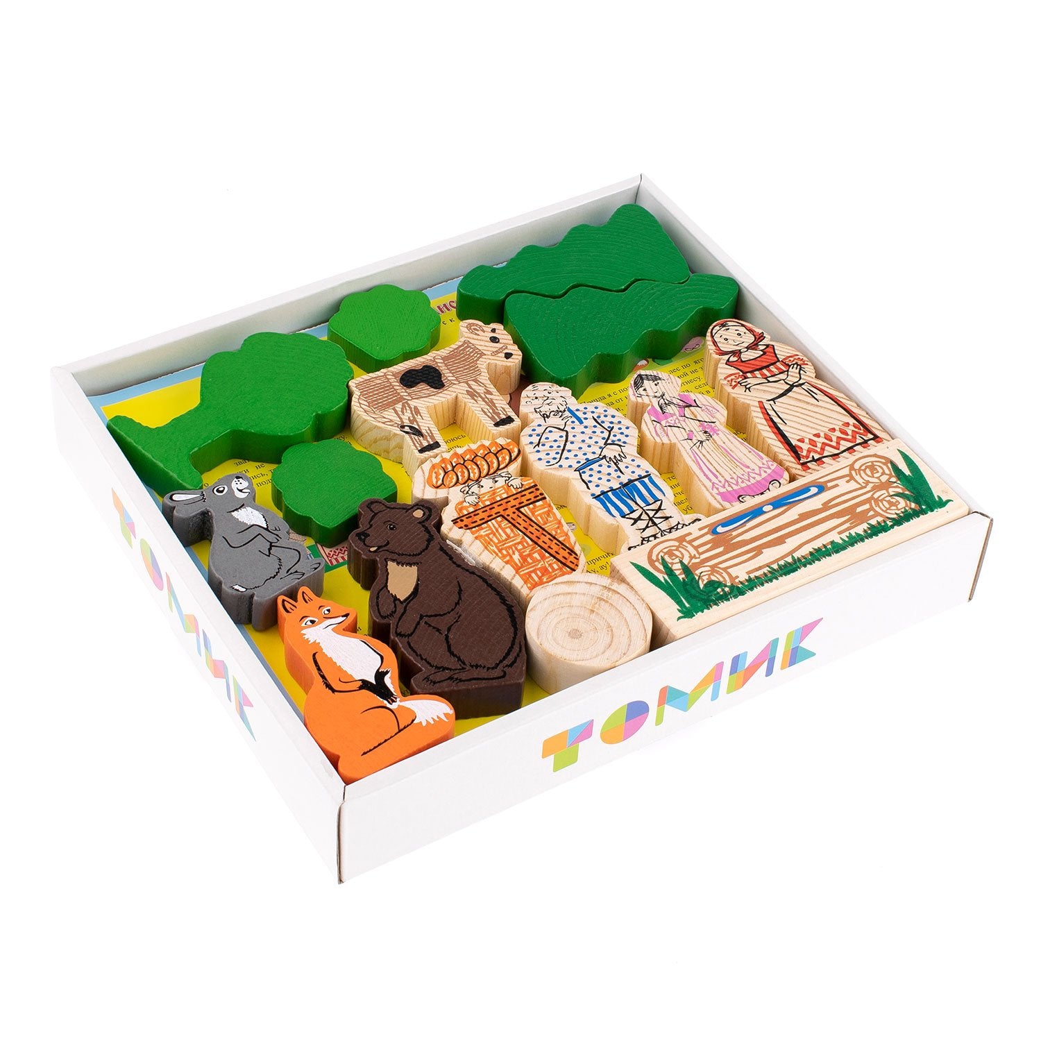 Конструктор "Аленушкины сказки - Маша и Медведь, Смоляной бычок, Алёнушка и бычок"