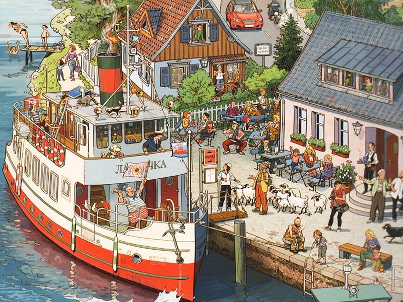 На реке. История в картинках. Гёбель Доро