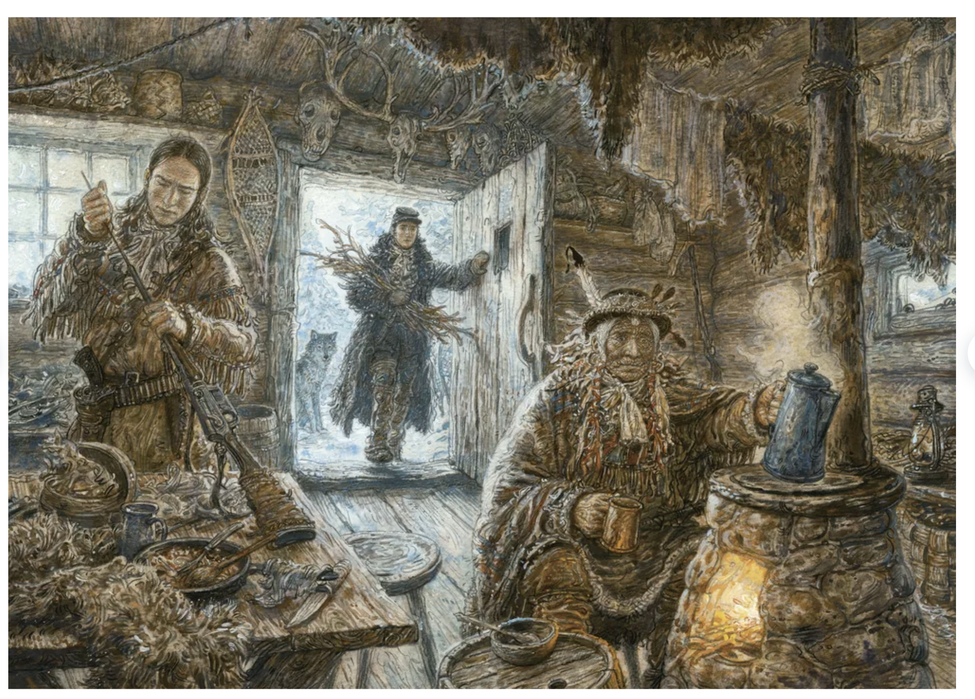 Охотники на волков. Джеймс Оливер Кервуд (иллюстратор Антон Ломаев)