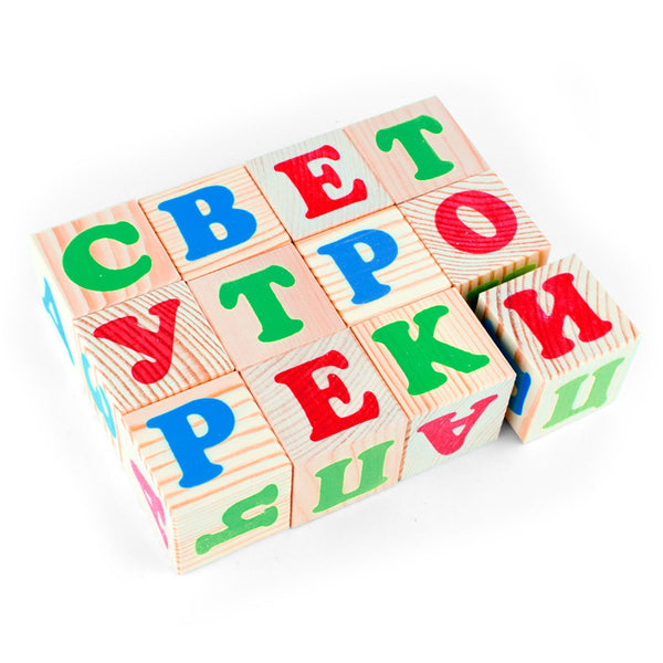 Кубики "Алфавит" (русский, 12 штук)