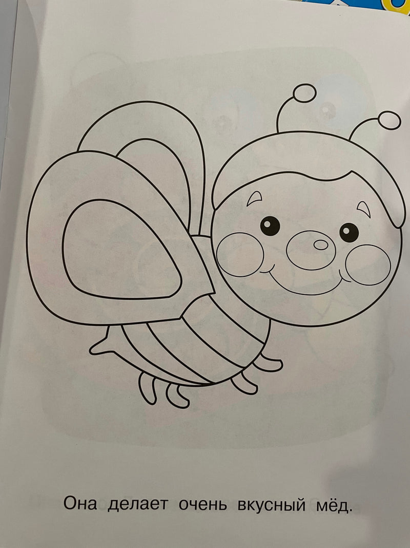 Солнечная полянка. Мотылек Лелик. Раскраска